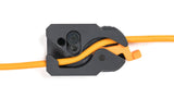 TetherGuard LeverLock & Cable Kit, USB-C to USB-C, 31' (9.4m), Straight to Right - High-Visibility Orange