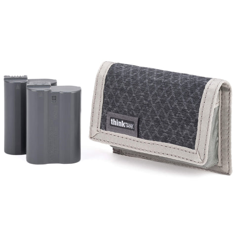 Think Tank Battery Holder 2 Nickel Grey