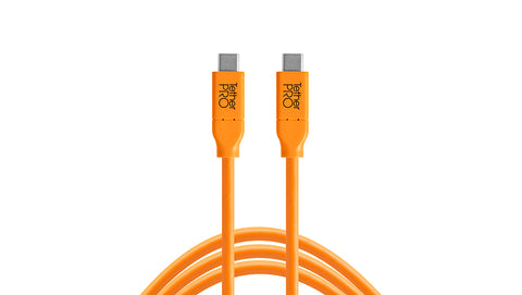TetherPro USB-C to USB-C, 15 (4.6m), High-Visibility Orange