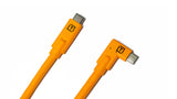 TetherPro USB-C to USB-C Right Angle - Orange