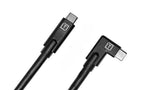 TetherPro USB-C to USB-C Right Angle - Black