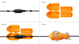 JerkStopper Extension Lock, High-Visibility Orange