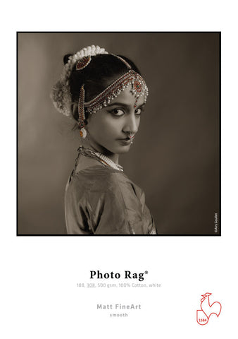 Hahnemuhle - Photo Rag® 188 gsm, 17"x22", 25 sheets (Special Order)
