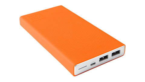 Rock Solid External Battery Pack Protective Sleeve, High-Visibility Orange