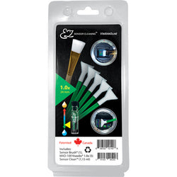 EZ Sensor Cleaning Kit PLUS - Sensor Clean (1.15ml) + 5 Green 1.0x Vswabs + Sensor Brush
