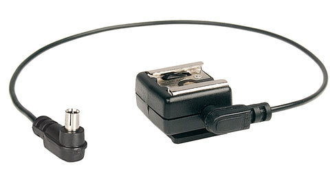 Kaiser Flash Shoe Adapter with hot flash contact and synchro cable