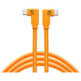 TetherGuard LeverLock & Cable Kit, USB-C to USB-C, 15′ (4.6m), Right to Right - High-Visibility Orange
