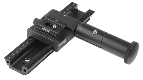 Kaiser Macro Focusing Stage with quick release connector (Arca-Swiss compatible) and fine adjustment handle