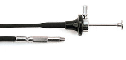 Kaiser Cable Release, with tightening screw, with black fabric covering, 50 cm (19.7)