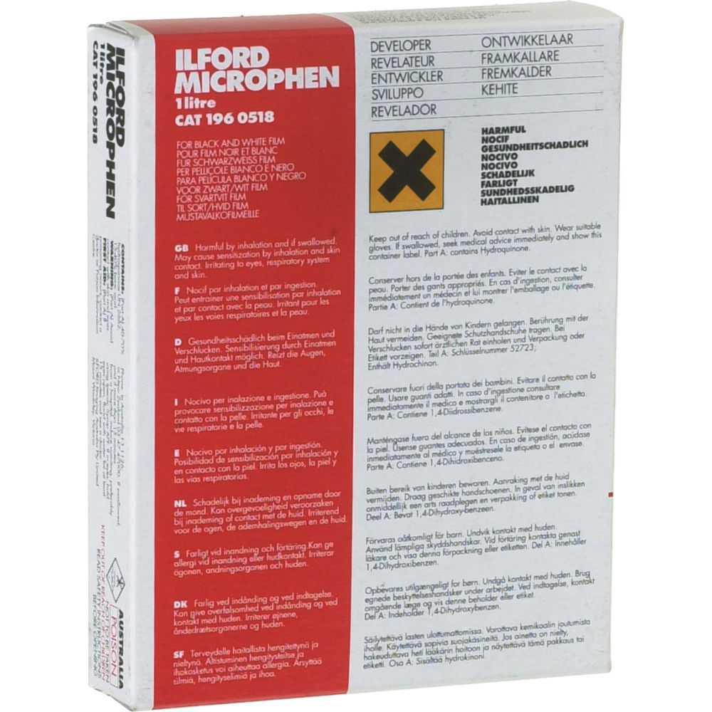 Microphan MICROPHEN FILM DEVELOPER, 1 PACKET makes 1 Litre – Amplis Store
