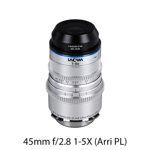 Laowa Aksen 1-5X & 5-10X Ultra Macro APO - Cine Arri PL (Special Order)