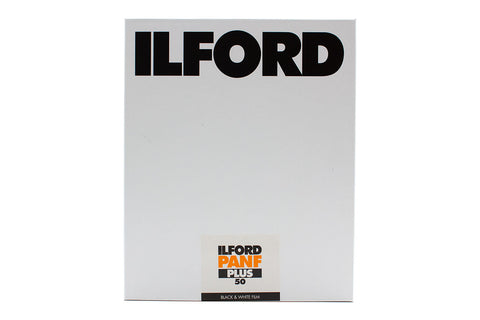 ILFORD PAN F PLUS 8x10” 25 SHEET