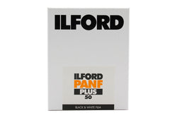 ILFORD PAN F PLUS 4x5” 25 SHEET