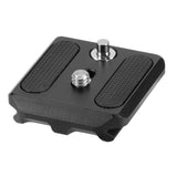 Vanguard - QS-55P Quick Shoe: Arca-Compatible Quick-Release Plate with Safety Pin