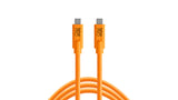 Starter Tethering Kit - TetherPro USB-C to USB-C, 15 feet (4.6m), High-Visibility Orange