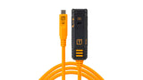 Tether Tools - TetherPro Optima 10G USB-C Locking Extension Cable - High Visibility Orange