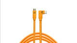 Starter Tethering Kit - TetherPro USB-C to USB-C, Straight to Right, 15 ft, ProTab Cable Ties, TetherGuard, High-Visibility Orange
