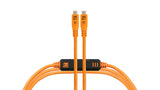 Tether Tools - TetherPro Optima 10G USB-C, Straight to Straight Cable, High-Visibility Orange