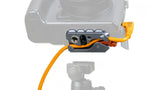 Tether Tools - LeverLock® Plus & Cable Kit, Optima 10G, Straight to Right Cable, High-Visibility Orange