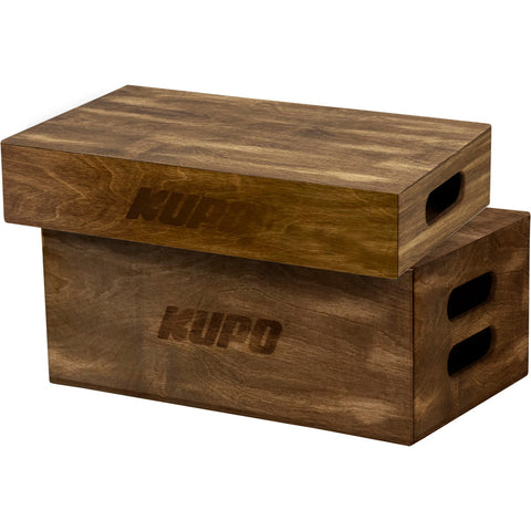 Kupo Apple Box Set Brown Stained Half and Full