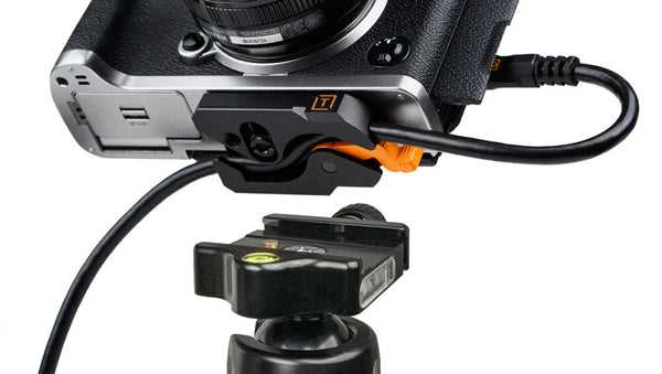 Tether Tools - LeverLock & Cable Kit, Optima 10G, Straight to Straight Cable, Black