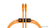 Tether Tools - TetherPro Optima 10G USB-C, Straight to Straight Cable, High-Visibility Orange