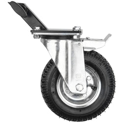 Kupo 215mm Pneumatic Wheel Square Adapter Caster with Brakes