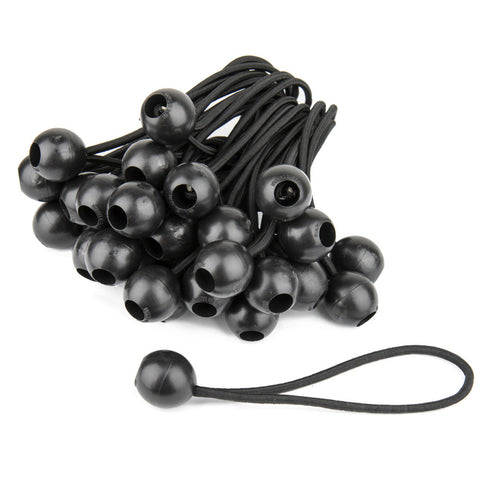 Kupo Ball Bungee 6" 50pcs Black