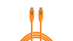 TetherPro USB-C to USB-C, 15 (4.6m), High-Visibility Orange