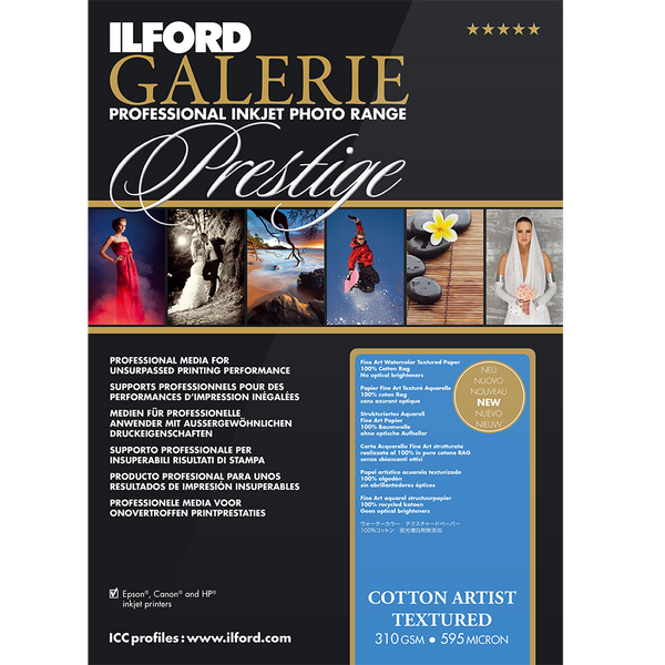 Prestige Cotton Artist Textured 4x6, 50 sheets