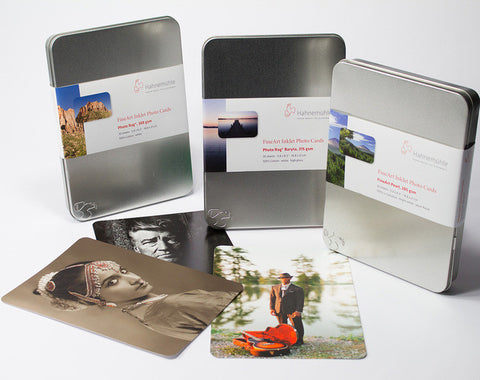 Hahnemuhle - Photo Rag® 308 gsm, 5.8" x 8.3", 30 cards in a tin Hahnemuhle box