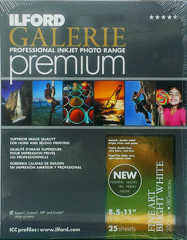 Premium FineArt Bright White 13"x19", 25 sheets