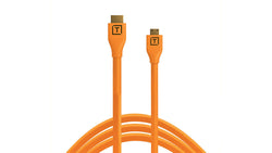 TetherPro HDMI Mini to HDMI 2.0 (Orange)